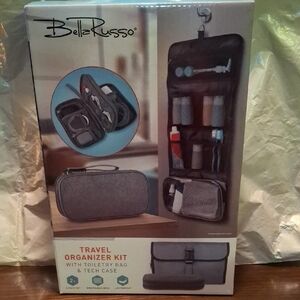 Bella Russo Gray Travel Organizer Kit